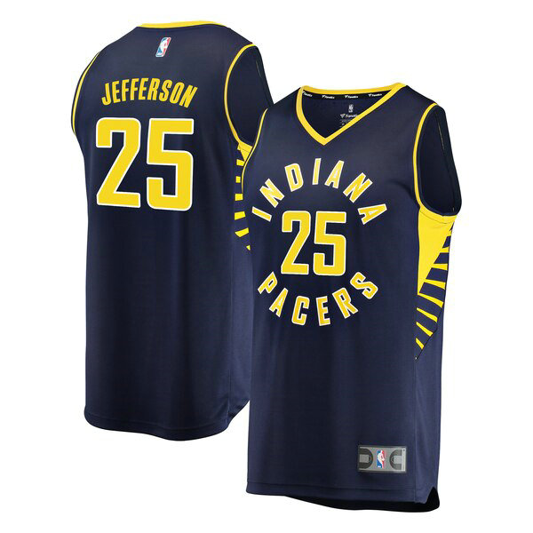 Maillot nba Indiana Pacers Icon Edition Homme Al Jefferson 25 Bleu marin